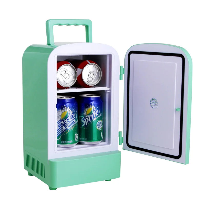 4L Car and Home Mini Fridge – AC/DC Dual Power, Hot & Cold