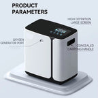 1L–8L Home Oxygen Concentrator with Touch Screen & Adjustable Flow – Quiet & Portable