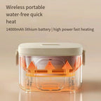 Rechargeable 500ml Travel Lunch Box with Water-Free Heating