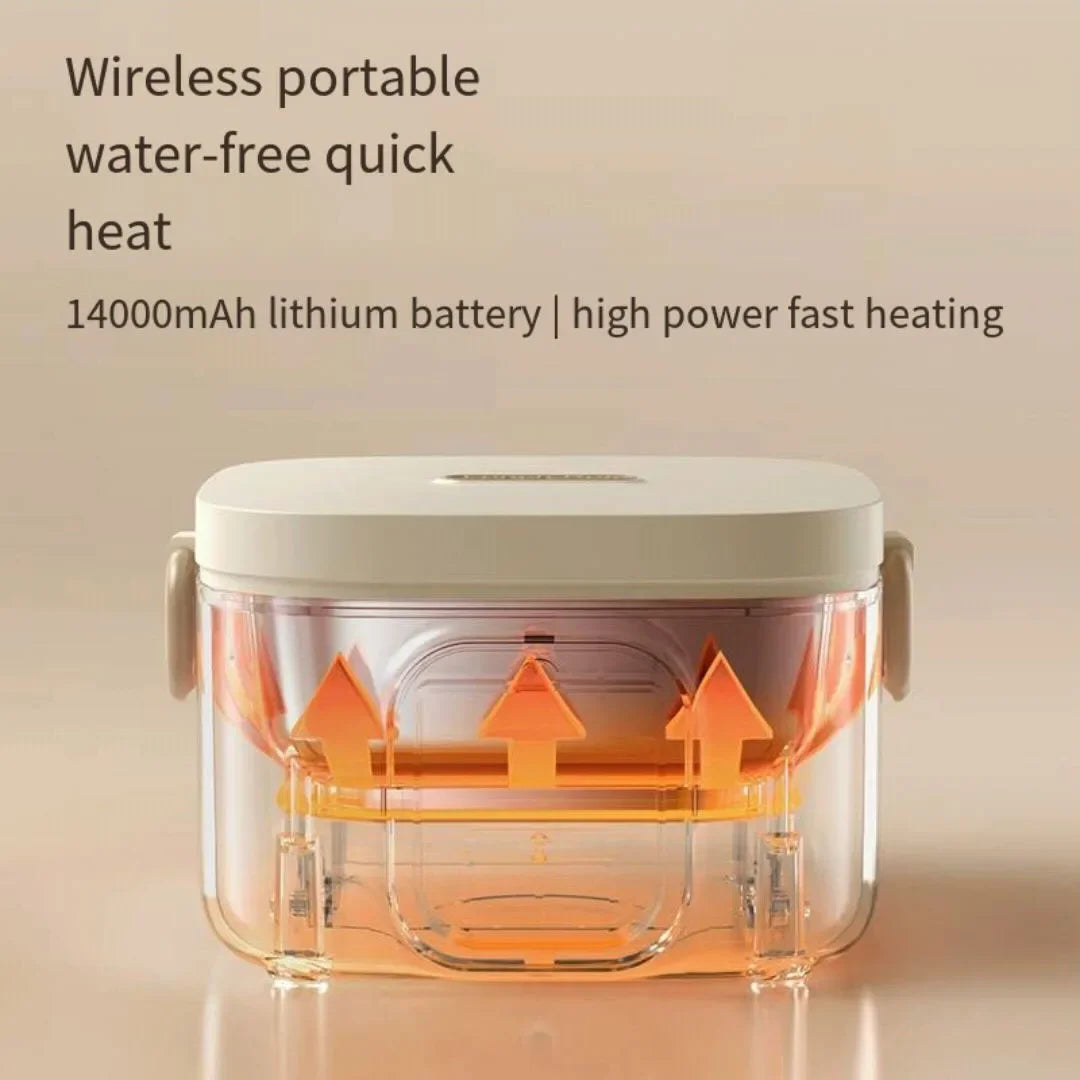Rechargeable 500ml Travel Lunch Box with Water-Free Heating
