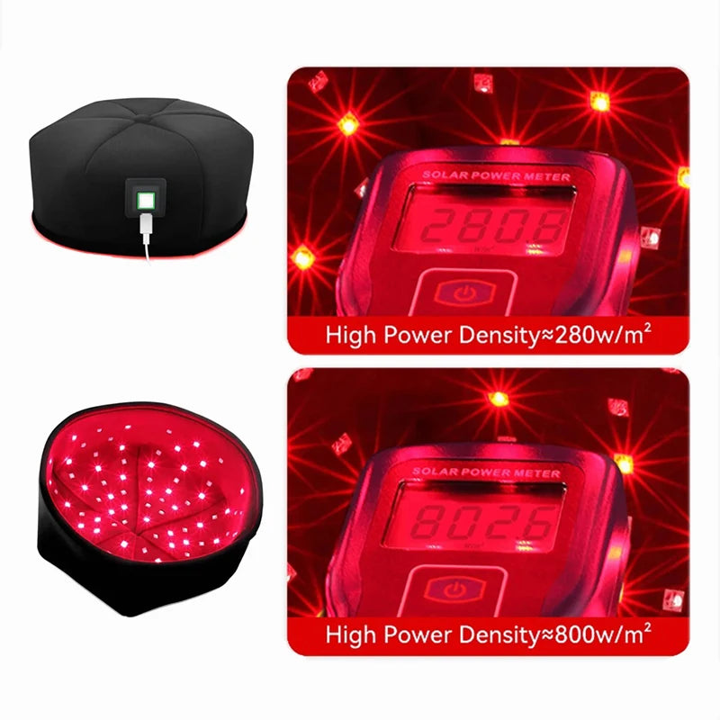 Red Light Therapy Cap for Hair Growth AU Plug Infrared LED Scalp Relaxation & Home Use Treatment