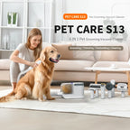 Multifunctional Pet Grooming Kit with Brush and Vacuum