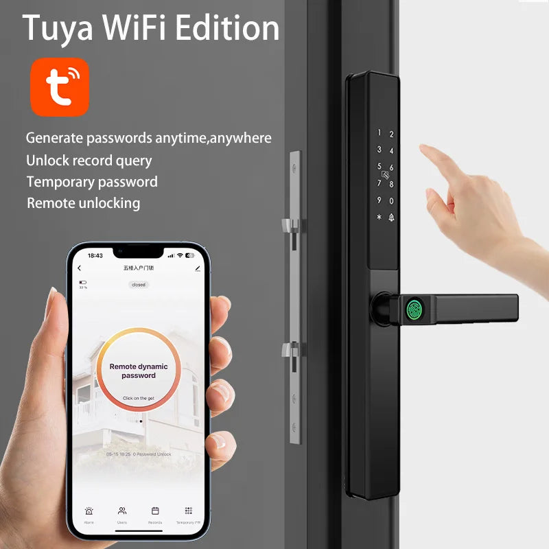 Outdoor Smart Lock with Fingerprint and Keypad Access