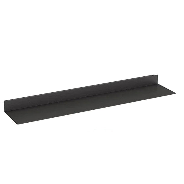 Modern Black Iron Floating Wall Shelf with LED Light – 100x20x6cm, Kitchen & Living Use