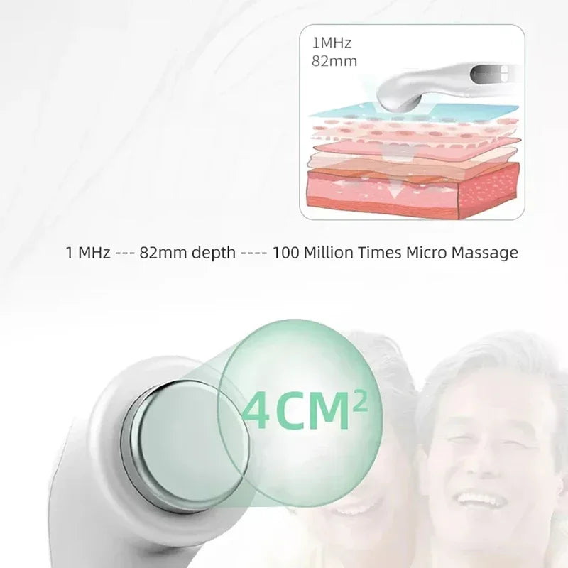 Portable Ultrasound Therapy Device for Muscle & Joint Pain Relief Home Physiotherapy Massager
