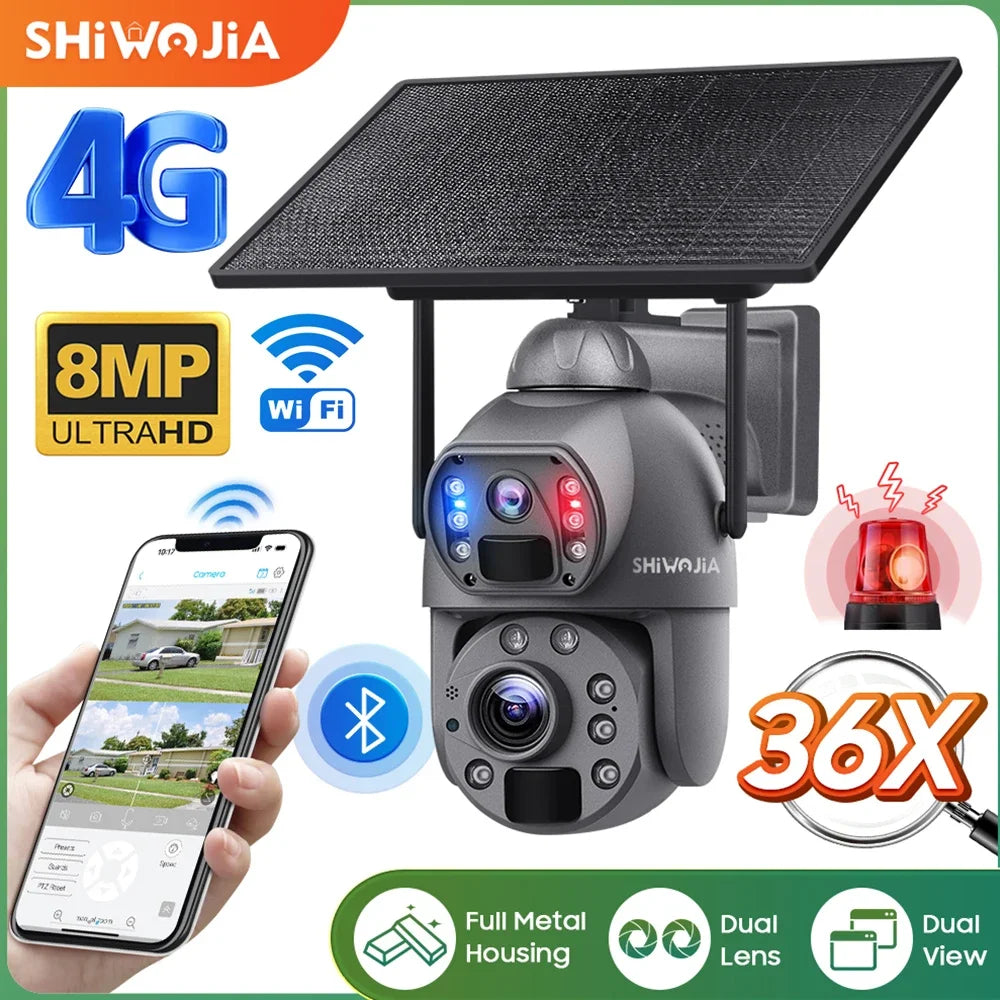Wireless 360° Outdoor Camera with PIR and Night Vision