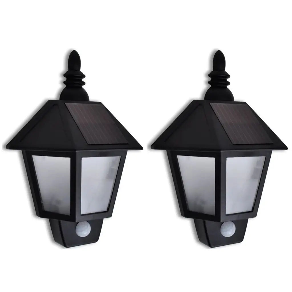 2-Pack Solar Motion Sensor Wall Lights – Waterproof, Rechargeable, Easy Install