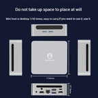 Compact Ryzen 7 Mini PC 8GB RAM 256GB SSD WiFi6 for Home Office