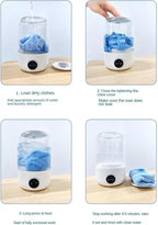 1L Portable Mini Washing Machine with USB Rechargeable Battery