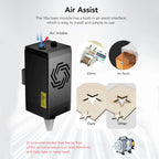 10W Laser Module with 0.07mm Focus for Precision Engraving