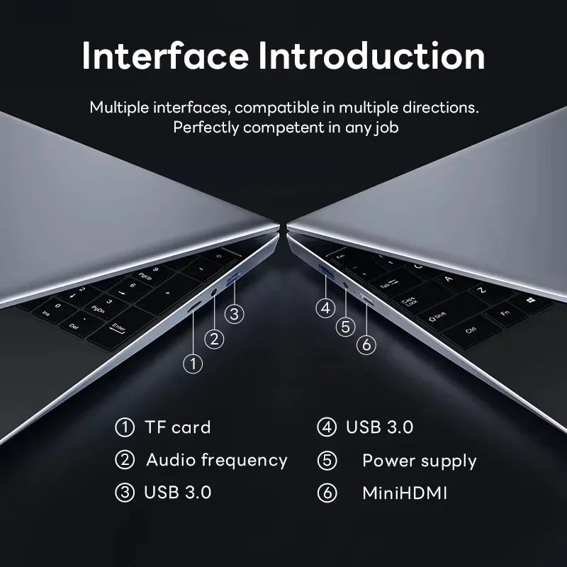 15.6" Windows 11 Pro Laptop with 16GB RAM, 256GB SSD & Full HD IPS Display