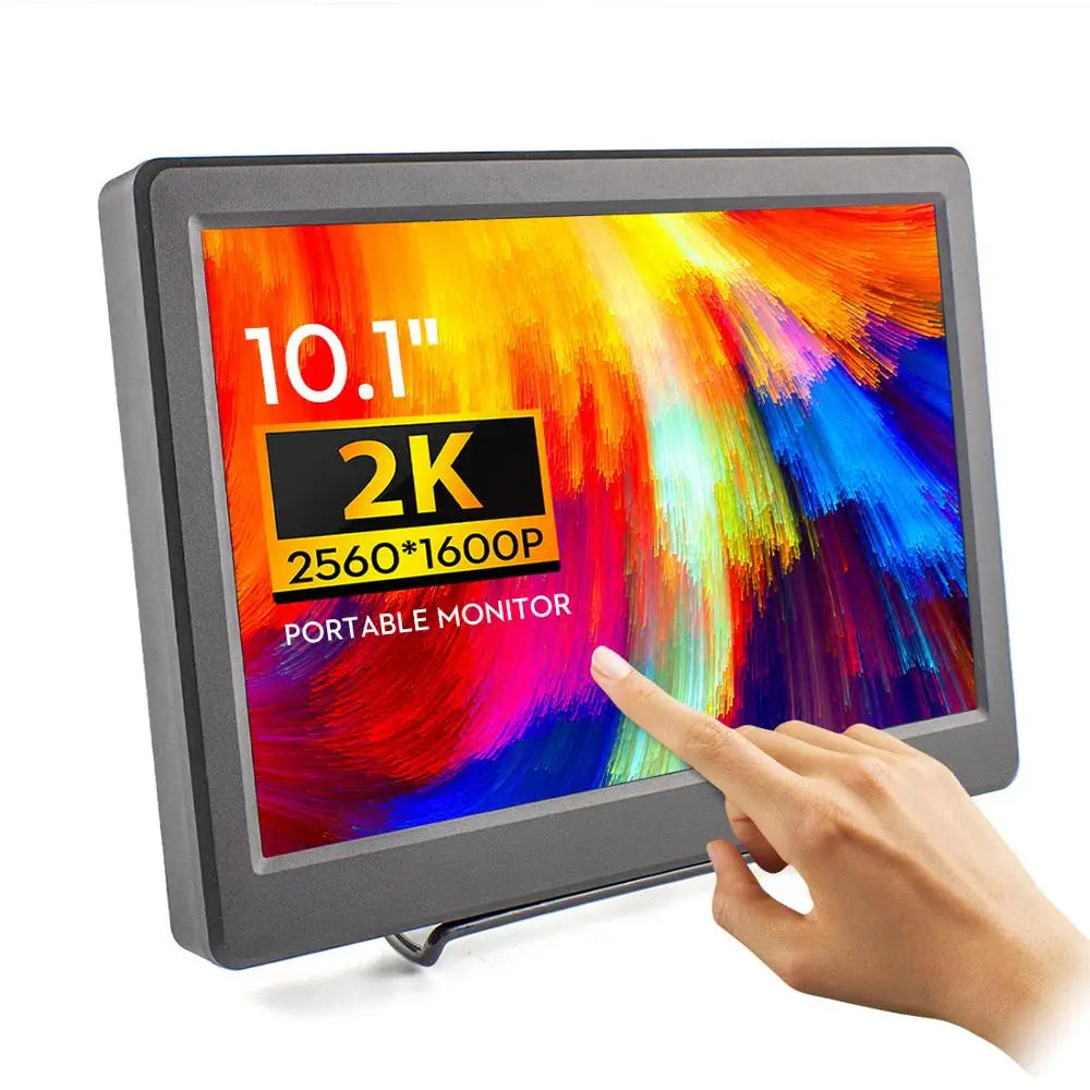 10.1" 2K IPS Portable Monitor with Touchscreen, HDMI & Type-C