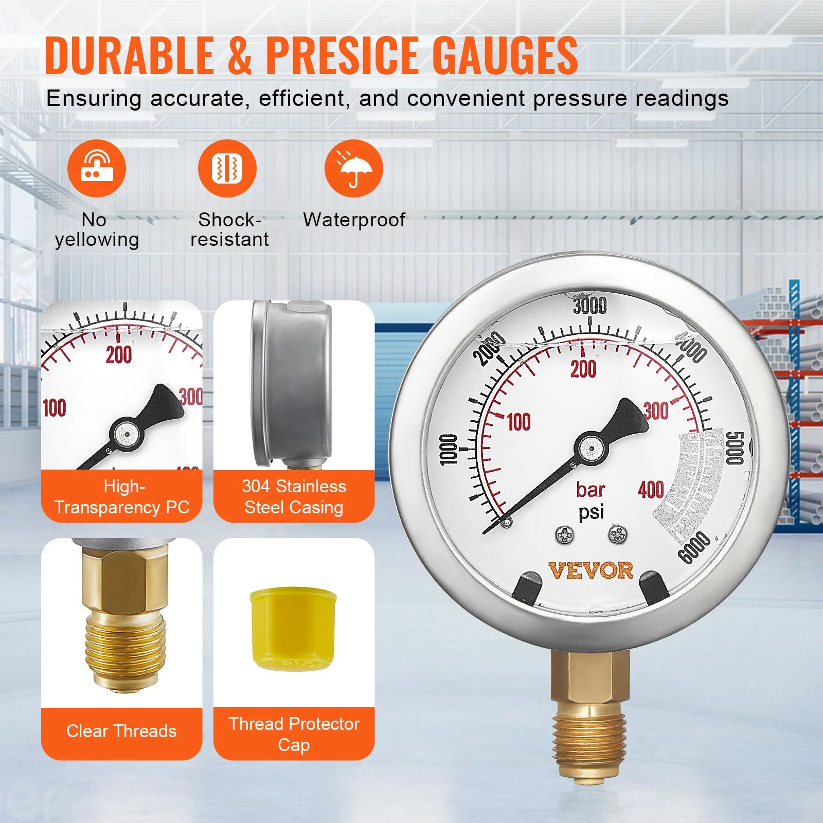 13-Piece Hydraulic Test Gauge Set for Heavy Machinery