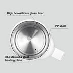 Multi-Function Travel Electric Kettle 0.8L Boil, Stew, Tea & Soup Maker for Car/Home Use