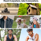 Mini 1080P Action Camera with Clip, WiFi & Wearable Accessories – FHD (Black)