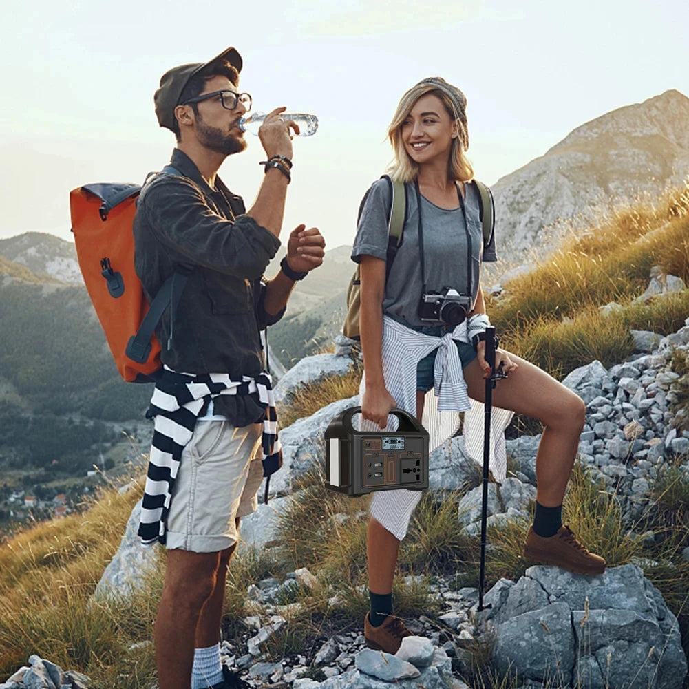 100W Portable Emergency Power Station with LED Light