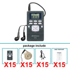 15-Receiver FM Wireless Audio Tour Guide System Portable