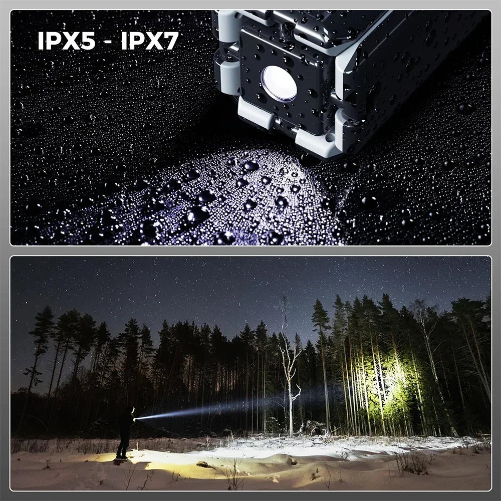 Waterproof Outdoor Lantern with Power Bank and Brightness Control