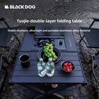 Outdoor Folding Double-Layer Picnic Table – Compact & Durable