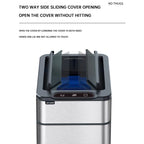 9L Smart Induction Kitchen Trash Bin with Rollers