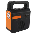 Portable 6000mAh Solar Power Bank with LED Headlight & 3 Bulbs