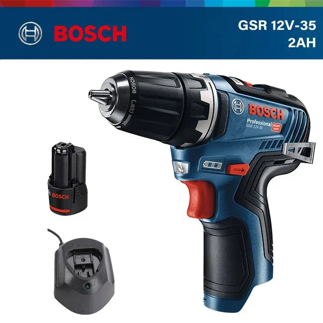 Compact Cordless Screwdriver Drill for Home DIY, 32mm Wood Capacity  GSR 12V-35 2Ah  2