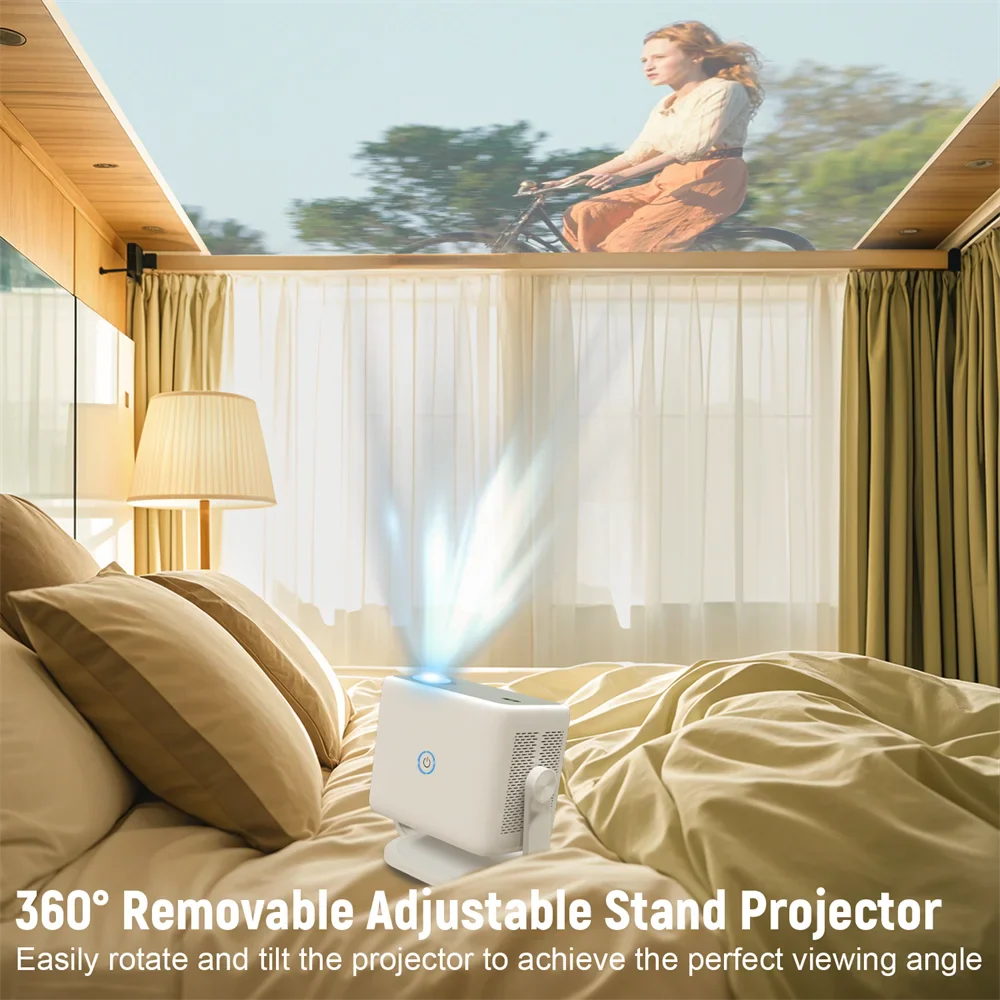 Compact 650ANSI WiFi6 Bluetooth Home Theater Projector