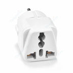 Compact 3-Pin Wall Socket Adapter for International Travel Use