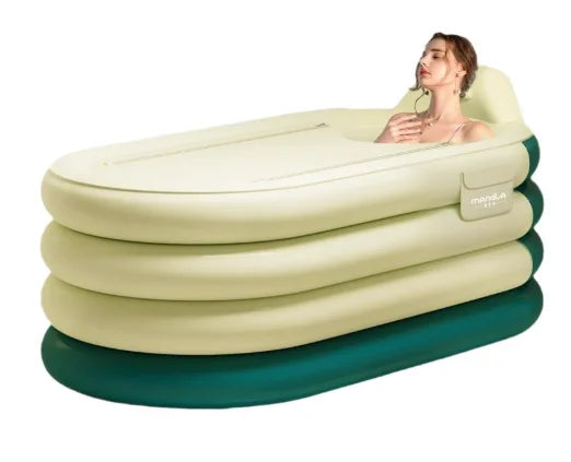 Inflatable Adult Bath Tub with G1.4M Foot Pump