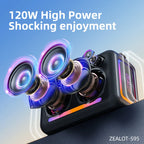 Portable Outdoor Speaker with 12H Playtime and Dual Pairing