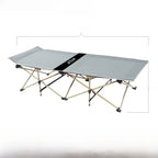 Portable Folding Bed Single Person Recliner for Office Nap & Outdoor Camping