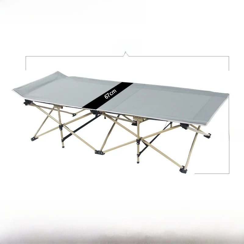 Portable Folding Bed Single Person Recliner for Office Nap & Outdoor Camping
