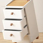 Space-Saving Plastic Bathroom Cabinet Stylish Storage for Toilet or Entryway
