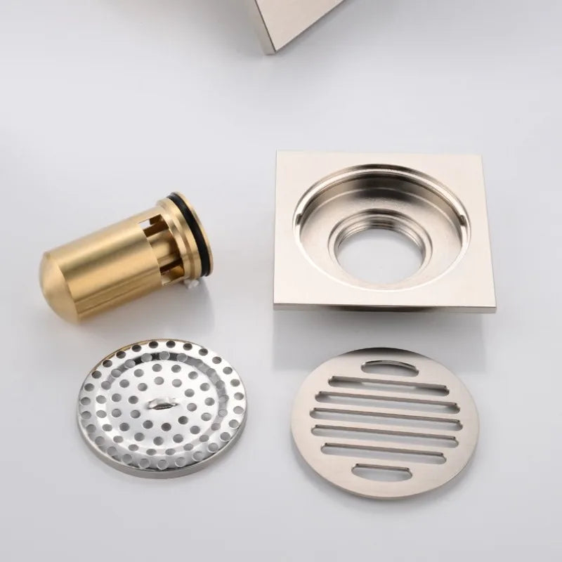 Gun Grey Deodorizing Floor Drain for Bathroom or Laundry