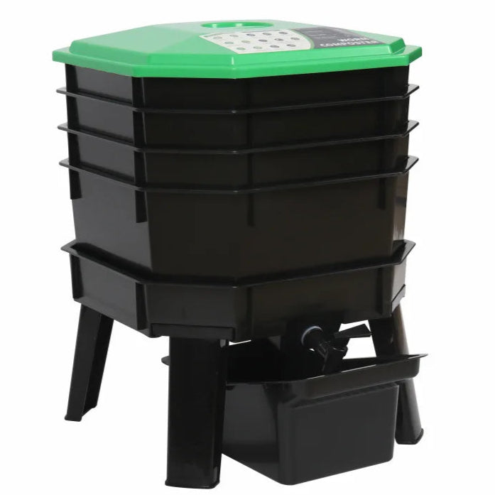Outdoor Compost Storage Bin for Organic Household Waste