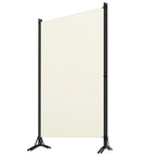 Foldable 3-Panel Room Partition Screen 260x180cm – Space Divider Cream White