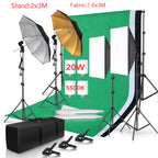 Photo Studio Softbox Light Stand and Backdrop Kit