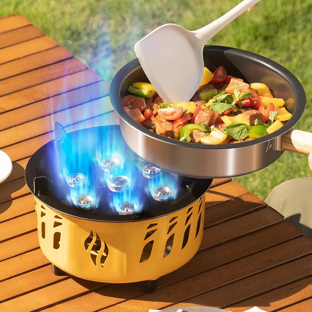 Portable Windproof Gas Stove with Electronic Ignition color as show 1