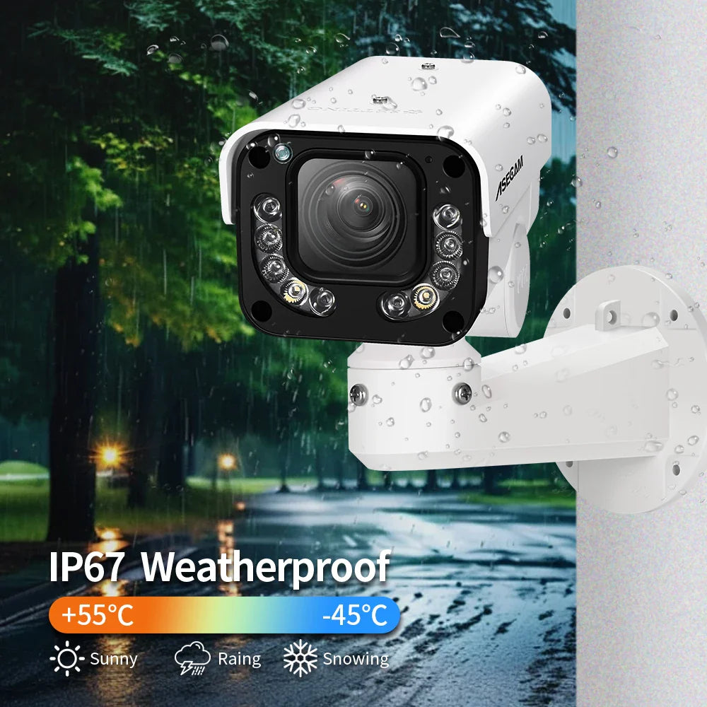 Outdoor 4K IP Camera with 30x Optical Zoom & Vehicle Detection SONY IMX415 30X