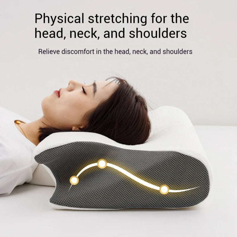2-in-1 Memory Foam Cervical Pillow for Neck Pain Relief