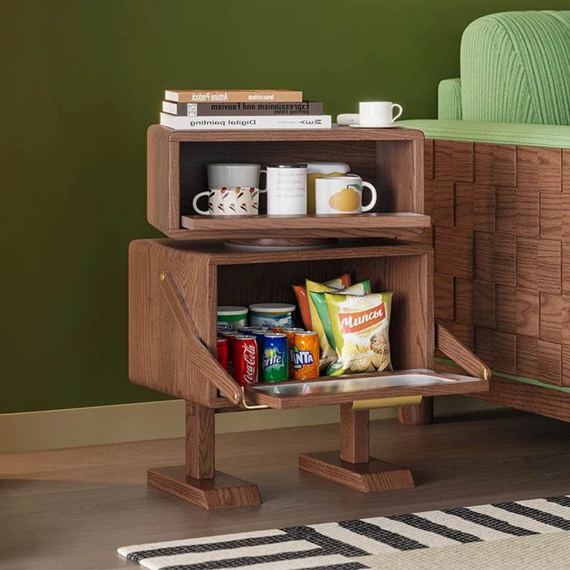 Modern Wooden Nightstand with Drawer Bedroom & Living Room Use