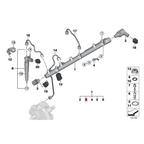 Replacement Common Rail Fuel Pressure Sensor for BMW E46 E90 X3 X5 X6 (13537787167)