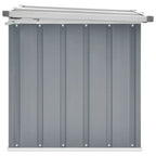 109cm Outdoor Galvanised Steel Garden Storage Box with Hinged Lid – Grey