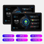 Dual 10.1in Android 13 Car Headrest Monitors 32GB