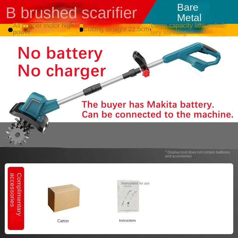 Portable Electric Rotary Tiller for Home Gardening Tasks 1