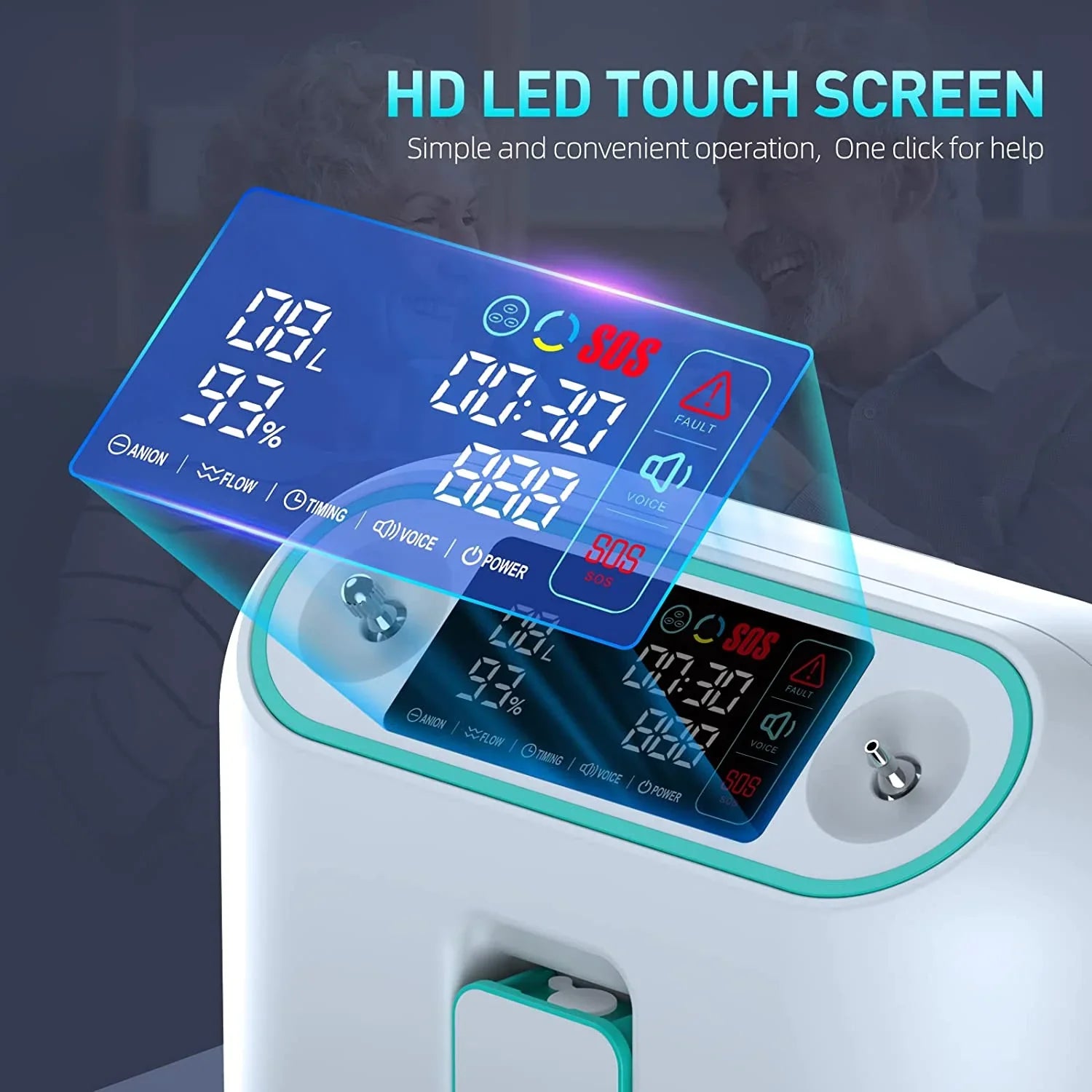 Home Oxygen Machine 96 Percent Purity with AU Plug