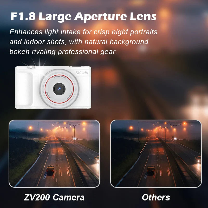 Portable 5K Travel Camera with 360° Flip Screen