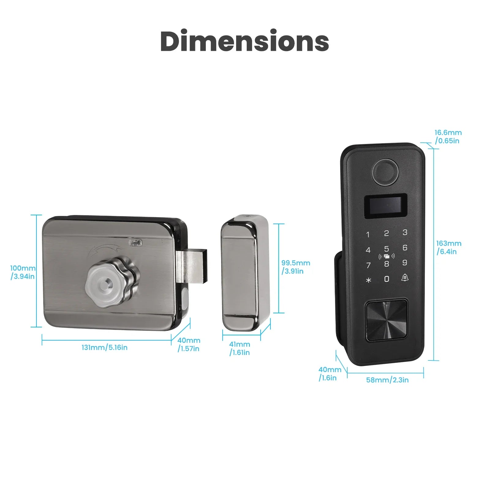 Smart Electronic Door Lock with Fingerprint, Code, Key & Card Entry – USB Backup & Low Battery Alert