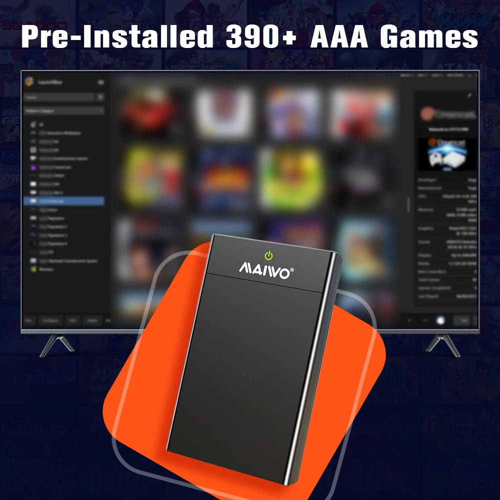 12TB Gaming Hard Drive with 390+ AAA PC Games