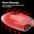 Cordless Electric Hand Massager with Heat & Compression Ivory